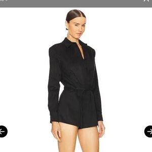 Alexis New w/tags faux suede Black Romper. Size XXS